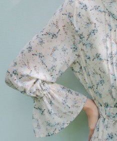 Tiaclasse 【洗える】プリントボウタイ柄ワンピース