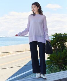 Tiaclasse 【洗える】シアープルオーバーニット