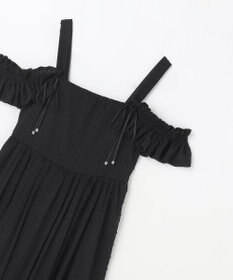 GRACE CONTINENTAL ドットジャガードノースリーブワンピース