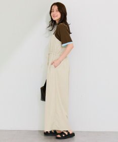 Green Parks 胸元バルーンワイドシルエットサロペット