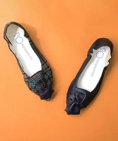 nouvelleRobe Oū 新色追加【本革・高反発】Butterfly knot ポインテッドトゥ パンプス