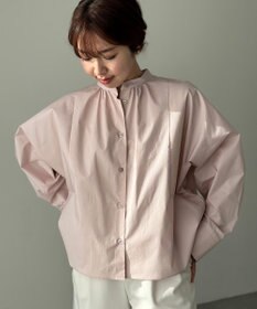 UNFILO 【新色追加】ギャザーワイドシャツ
