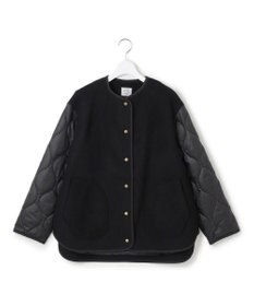 J.PRESS YORK STREET 【WOMEN】キルト×ジャージ ブルゾン