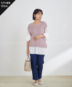 Tiaclasse 【安田美沙子さん着用・洗える】ストレッチストレートデニム