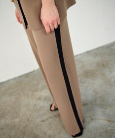 GRACE CONTINENTAL バイカラーニットパンツ