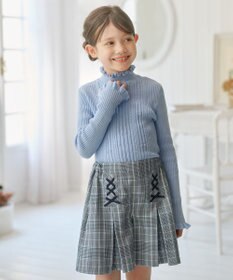 組曲 KIDS 【110-140㎝】フラワードット リブニット