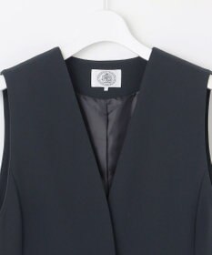 J.PRESS LADIES S 【WEB限定カラーあり・洗える】セラテリーダブルクロス ジレ