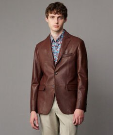 JOSEPH ABBOUD 【長く育てたいサスティナブルなレザー】ベジタブルラムレザージャケット