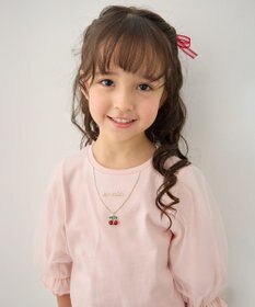 ANY KIDS チュール袖 七分Tシャツ
