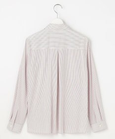 J.PRESS LADIES BEZ ドビーストライプ シャツカラー ブラウス