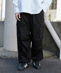 WEGO 【ウエストゴム/SMLサイズ展開】イージーワイドカーゴパンツ