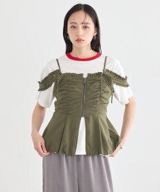 earth music&ecology ペプラムビスチェ