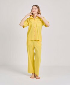 une nana cool 【綿100%】70/2 天竺 半袖開襟パジャマ MADE WITH LIBERTY FABRIC