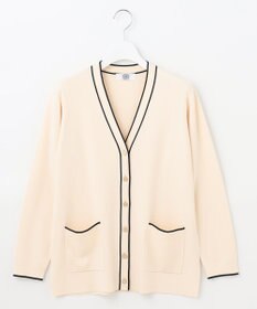 J.PRESS LADIES 【洗える】 レーヨンストレッチフルニードル カーディガン
