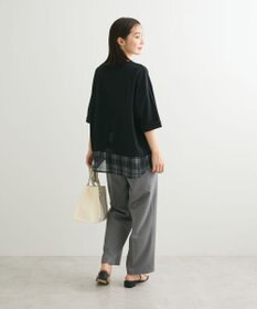 Green Parks ５分袖裾シアードッキングチュニック