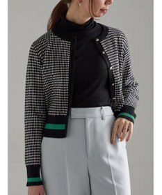 Te chichi バイカラークラシカルカーディガン