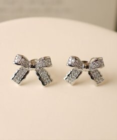 Tiaclasse   【金属アレルギー対応】リボンモチーフピアス