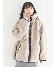 earth music&ecology リバーシブルボアブルゾン