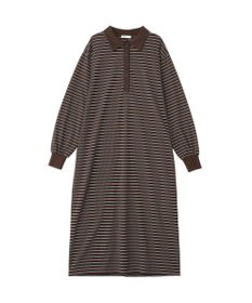 CRAFT STANDARD BOUTIQUE ポロ衿ボーダーワンピース