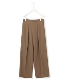 ICB L 【UVケア・洗える】ウール2WAYストレッチ ワイドストレートパンツ