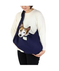 PET PARADISE ペットパラダイス リネン モバイル スリング キャリーバッグ 《ネイビー》