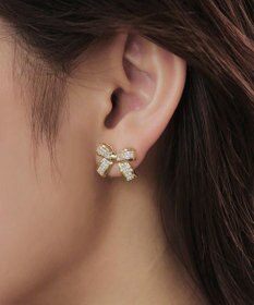 Tiaclasse   【金属アレルギー対応】リボンモチーフピアス