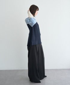 YECCA VECCA 金釦ワイドパンツ