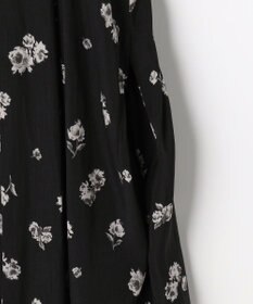 組曲 L ギャザーライトデシンボウタイ付き ワンピース