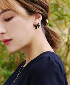 Tiaclasse   【金属アレルギー対応】リボンモチーフピアス
