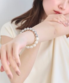 Phoebe メタルボールゴムブレスレット　シルバー