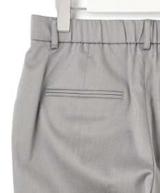 23区 【セットアップ対応/洗える】ストレッチシャンブレー テーパード パンツ