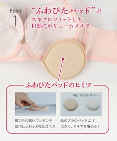 Wing ブラジャー バストとカップのすきまにフィット 自然にボリュームメイク 【スキマフィットブラ】 ブラ KB2365 ウイング／ワコール