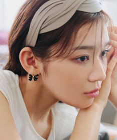 Tiaclasse   【金属アレルギー対応】リボンモチーフピアス