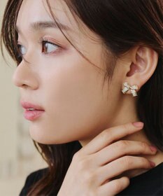 Tiaclasse   【金属アレルギー対応】リボンモチーフピアス