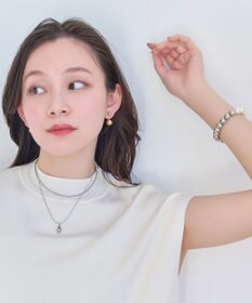 Phoebe メタルボールゴムブレスレット　シルバー