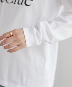 WEGO 【ANGIE VINTAGE】フロッキーロゴプリントロンT