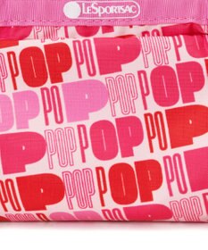 LeSportsac RECTANGULAR COSMETIC/プリングルズピンクレクタンギュラーコスメティック