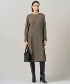 ICB 【UVカット・洗える】ウール2WAYストレッチ 長袖ワンピース