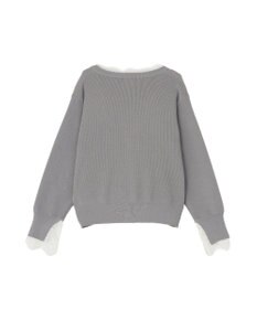 earth music&ecology レーストリムカーディガン