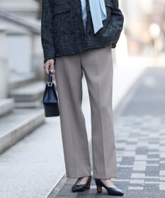 ICB ハイツイストダブルクロス ワイドパンツ クレイカーキ