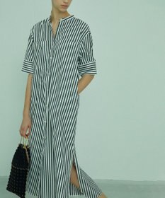 BEIGE， PERSIMMON / シャツワンピース