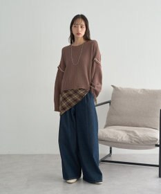 earth music&ecology チェックスカーフ