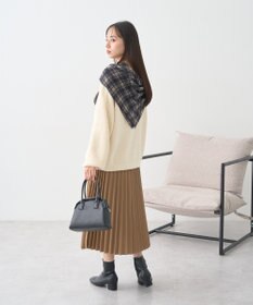 earth music&ecology チェックスカーフ