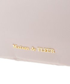 Maison de FLEUR 撥水加工リボンチャームマルチポケットトートM