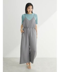 Green Parks 冷やっとすずやかウエストドロストサロペット