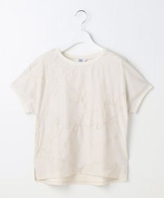 J.PRESS LADIES 【一枚で着映え】シアーエンブロイダリー カットソー