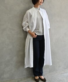 muuc 〈2WAY〉〈遠州織物の工場で織られた上質なコットン生地〉スタンドカラー 羽織り＆シャツワンピース