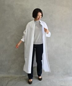 muuc 〈2WAY〉〈遠州織物の工場で織られた上質なコットン生地〉スタンドカラー 羽織り＆シャツワンピース