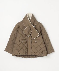 組曲 KIDS 【110-140㎝】マフラー付き中綿キルト アウター