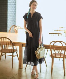 23区 L 【WEB&一部店舗限定】シアーワッシャー レース ワンピース